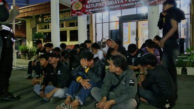 TIM Patroli Ngabuburit Polres Cirebon Kota mengamankan 29 remaja yang melakukan konvoi di jalan raya by Pass pada Minggu (23/3/2025) jelang berbuka puasa.*KaceNews.Id/Ist